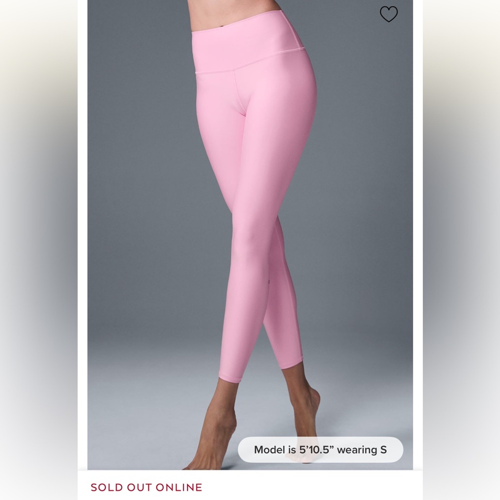 ALO Yoga Sweet Pink leggings- M NWT